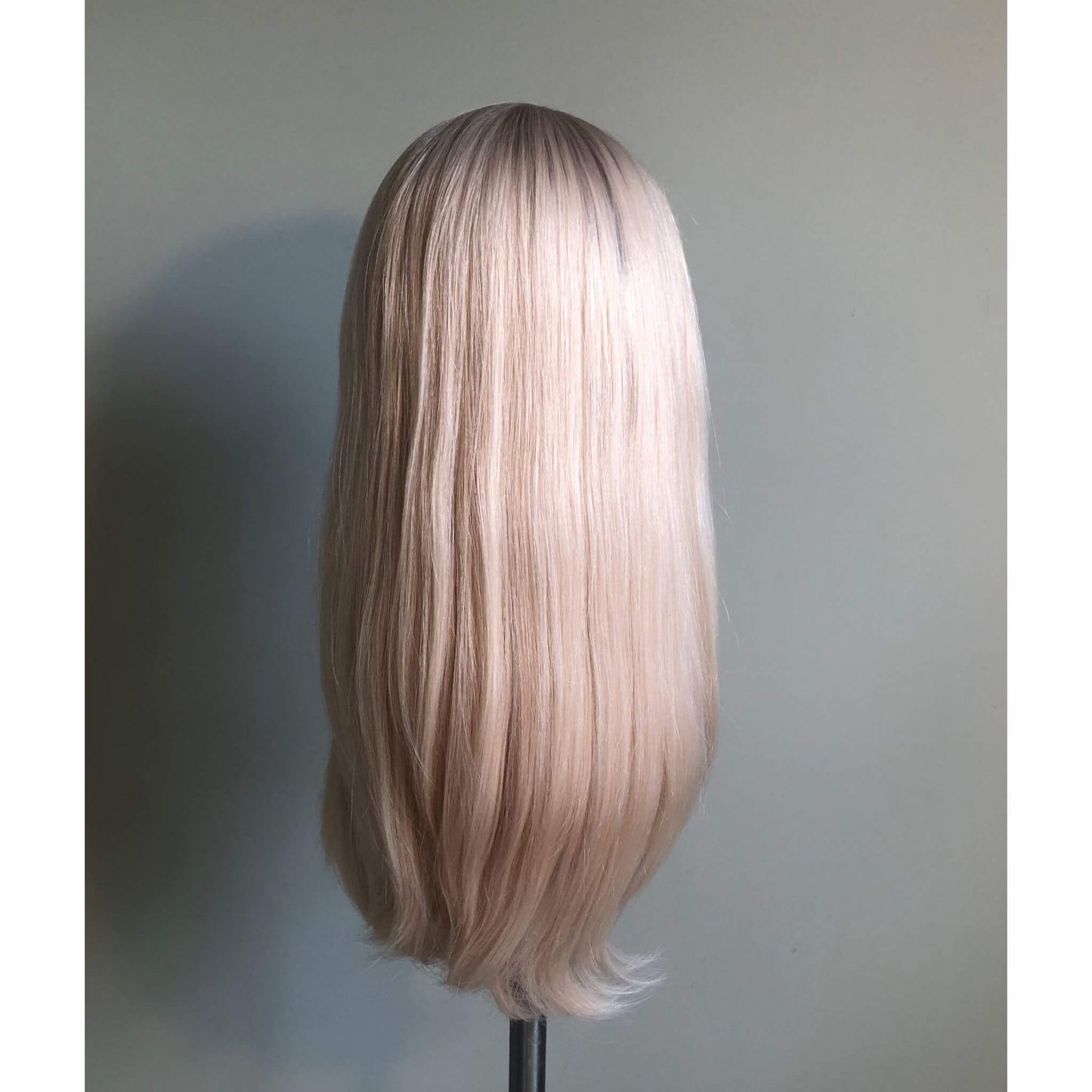 i-Wig by Erica Luxembourg in 16'' White Platinum Rooted ( Hand-Tied) Medium Cap