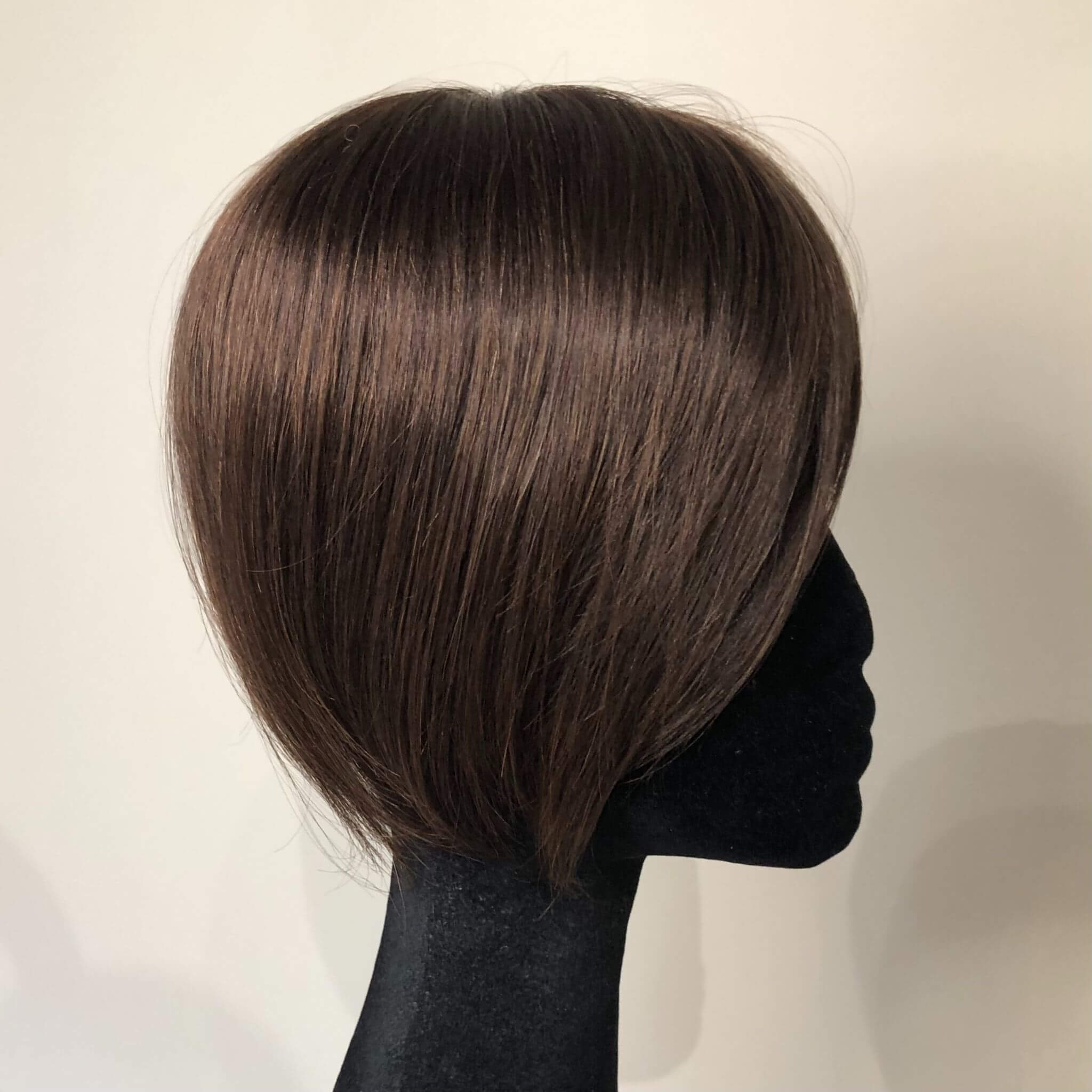 Dimples Joy Human Hair Topper in Dark Brown